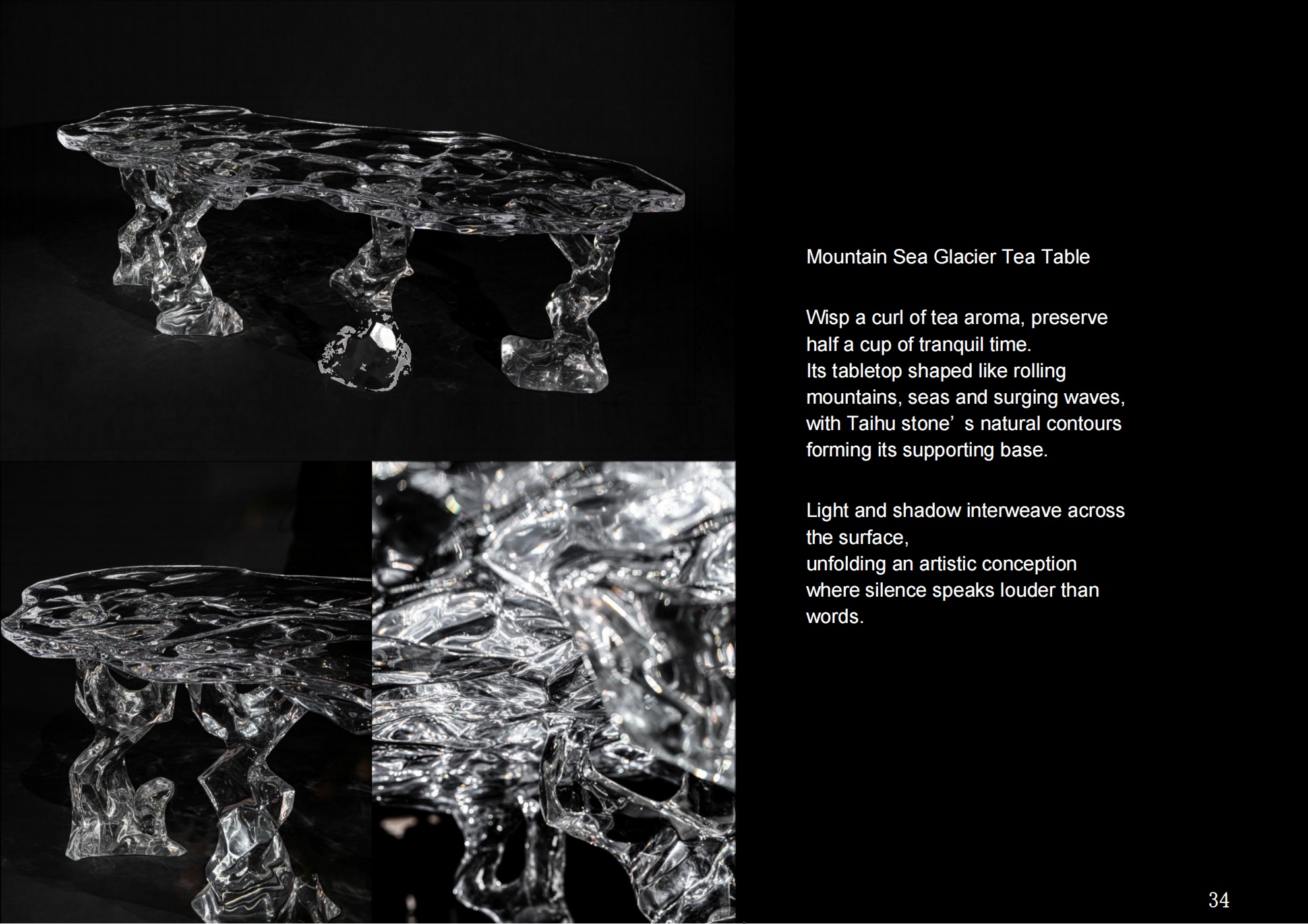 Mountain Sea Glacier Tea Table